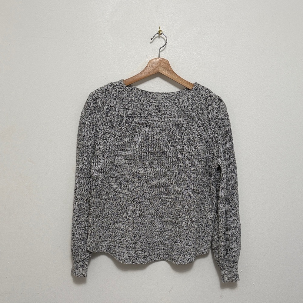 GAP Black & White Marled Sweater